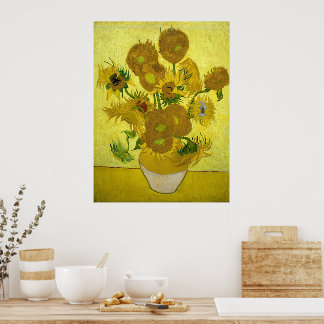 Affiche Vincent Van Gogh Sunflowers