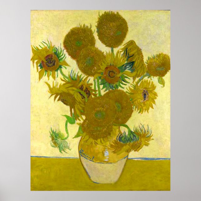 Affiche Vincent van Gogh Sunflowers (Devant)