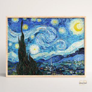 Affiche Vincent van Gogh The Starry Night Art Imprimer Ret