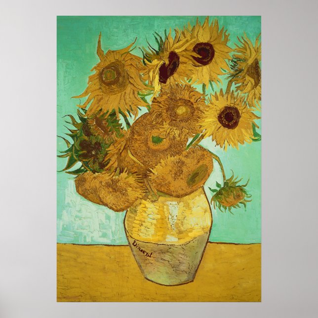 Affiche Vincent van Gogh | Tournesols, 1888 (Devant)