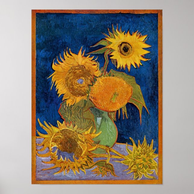Affiche Vincent Van Gogh - Tournesols, 2ème version (Devant)