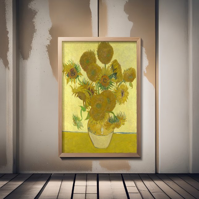 Affiche Vincent Van Gogh - Tournesols, quatrième version (Créateur téléchargé)