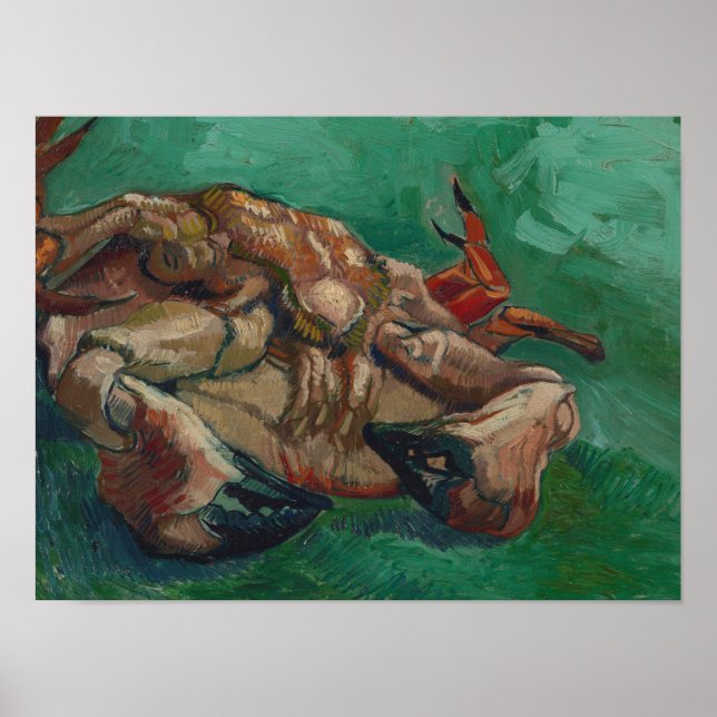 Affiche Vincent Van Gogh - Un crabe sur le dos (Devant)