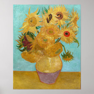 Affiche Vincent Van Gogh - Vase avec douze tournesols