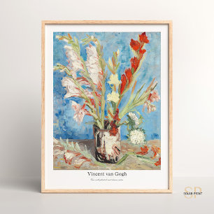 Affiche Vincent van Gogh Vase avec Gladioli et Asters