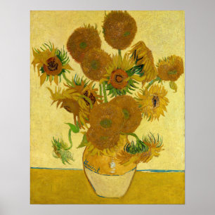Affiche Vincent van Gogh - Vase avec quinze tournesols