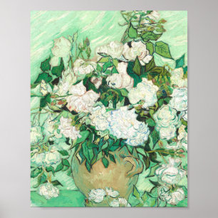 Affiche Vincent Van Gogh Vase Avec Roses Rose