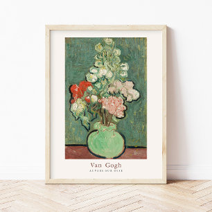 Affiche Vincent van Gogh Vase of Flowers Art Imprimer Vint