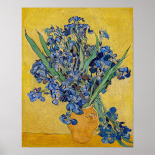 Affiche Vincent van Gogh - Vase with Irises