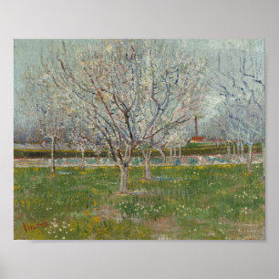 Affiche Vincent van Gogh - Verger en fleurs