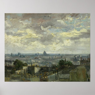 Affiche Vincent van Gogh - Vue de Paris