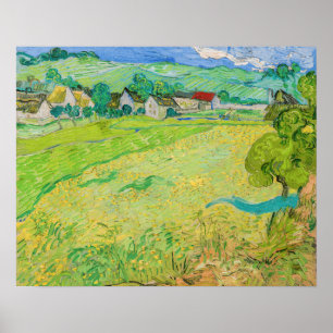 Affiche Vincent van Gogh - Vue de Vessenots près d'Auvers
