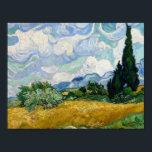 Affiche Vincent van Gogh - Wheat Field with Cypresses<br><div class="desc">Wheat Field with Cypresses by Vincent van Gogh, 1889. Vincent van Gogh was a Dutch Post-Impressionist painter who is among the most famous and influential figures in the history of Western art. In just over a decade he created approximately 2100 artworks, including around 860 oil paintings, most of them in...</div>