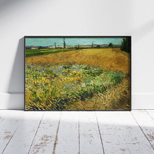 Affiche Vincent Van Gogh, Wheatfield, Korenveld