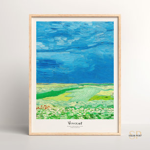 Affiche Vincent van Gogh Wheatfield sous Thundernuds