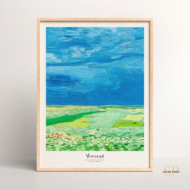 Affiche Vincent van Gogh Wheatfield sous Thundernuds (Créateur téléchargé)