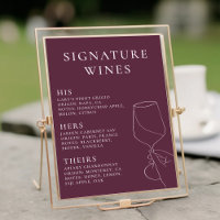 Vins de signature chic moderne