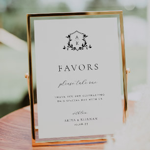 Affiche Vins intemporels Crête noire Symbole de faveur