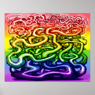 Affiche Vins LGBQT Arc-en-ciel