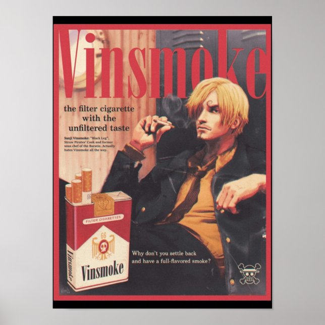 Affiche Vinsmoke Sanji Cigarette Edition (Devant)