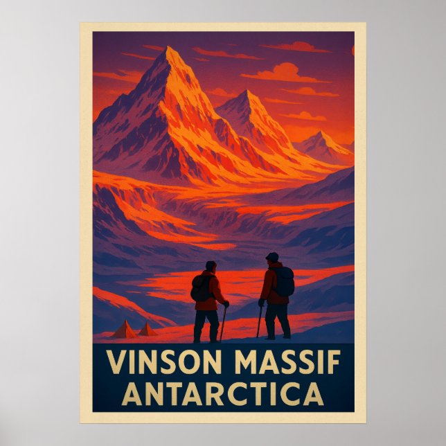 Affiche Vinson Massif Antarctique V02 (Devant)