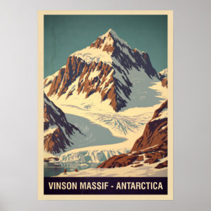 Affiche Vinson Massif Antarctique V05