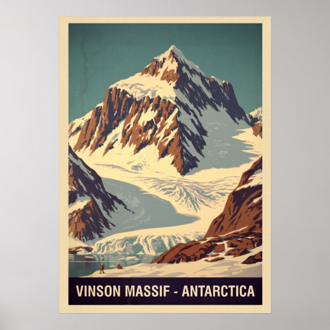 Affiche Vinson Massif Antarctique V05 (Devant)