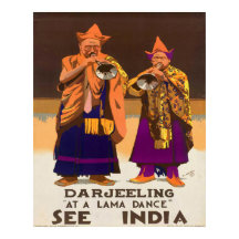 Vintage1934 See India Darjeeling Lama Dance Travel