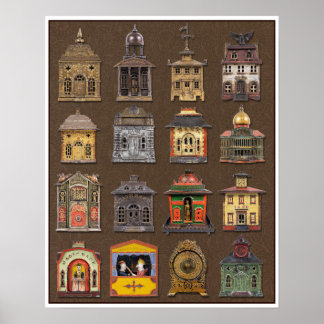 Affiche VINTAGE 1890s CAST IRON BANK COLLECTION