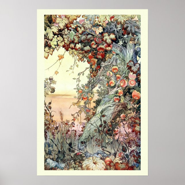 Affiche Vintage (1893) Fruits de la Terre (Devant)