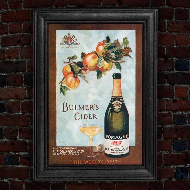 Affiche Vintage 1912 Pomagne Cider Publicité Art (Créateur téléchargé)