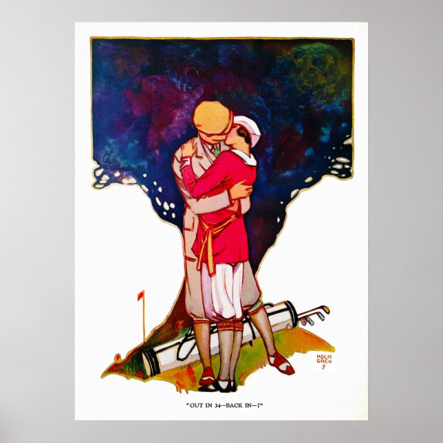 Affiche Vintage 1924 Golf Print (Devant)