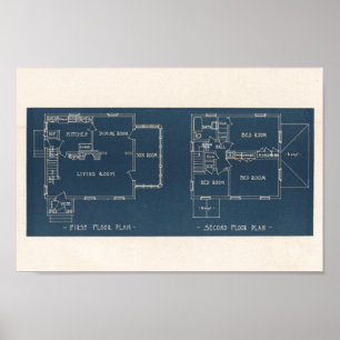 Affiche Vintage 1927 Maison Design 10A5 Imprimer Intérieur