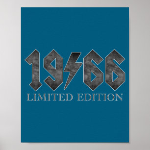 Affiche Vintage 1966 Clic 60 Ans Anniversaire 60ème Annive