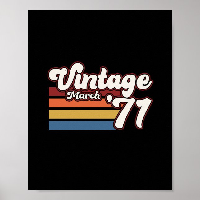 Affiche Vintage 1971 50e anniversaire Mars (Devant)