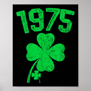 Affiche Vintage 1975 50e anniversaire St. Patricks Day Sha