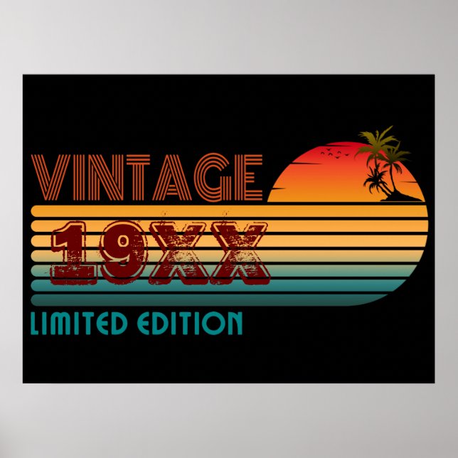 Affiche vintage 19XX édition limitée (Devant)
