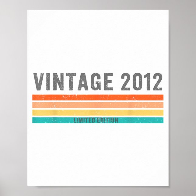 Affiche Vintage 2012 Limited Edition - 13th Birthday Gift  (Devant)
