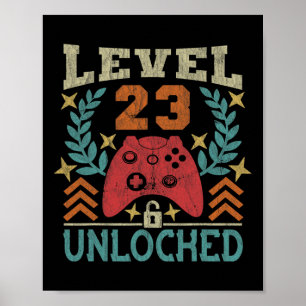 Affiche Vintage 23e anniversaire Cadeau 23 ans Garçon fill