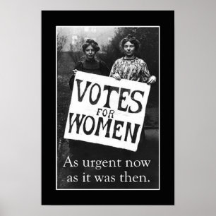 Affiche vintage 2 de vote de femmes