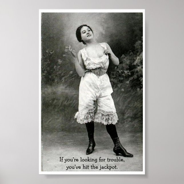 Affiche Vintage - À la recherche de problèmes, (Devant)