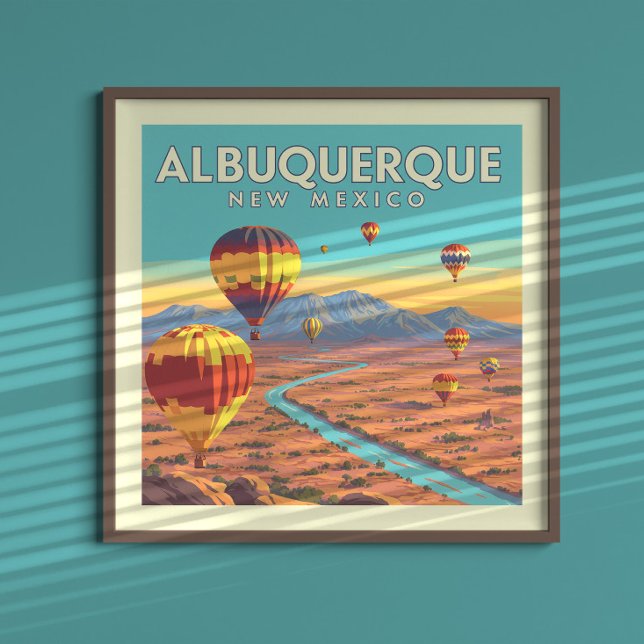 Affiche Vintage Albuquerque New Mexico (Créateur téléchargé)