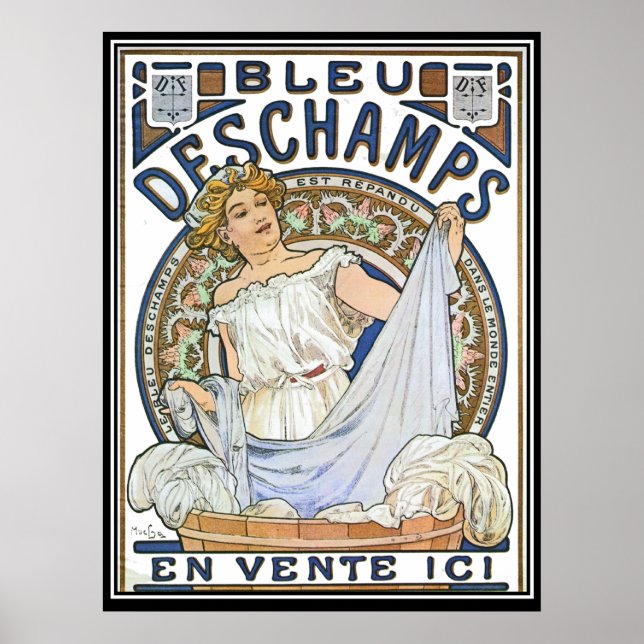 Affiche Vintage Alphonse Mucha (Devant)