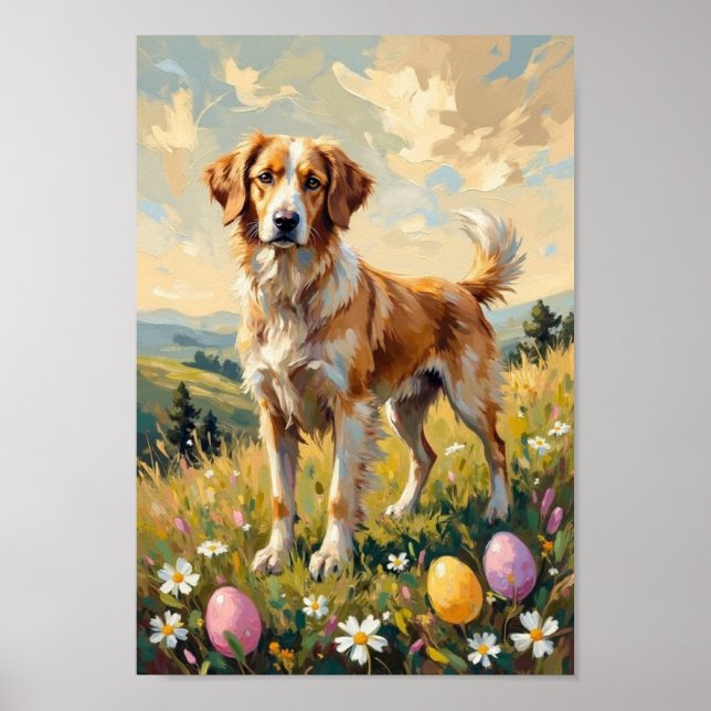 Affiche Vintage Anatolian Shepherd Easter Art (Devant)