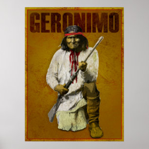 Affiche Vintage Apache Indian - Geronimo