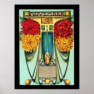 Affiche Vintage Art Déco Sagitarius