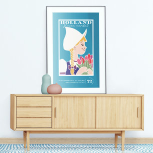 Affiche Vintage Art Holland Flower Market