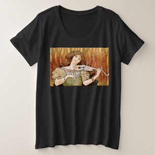 Affiche vintage Art Nouveau pour violon Musique