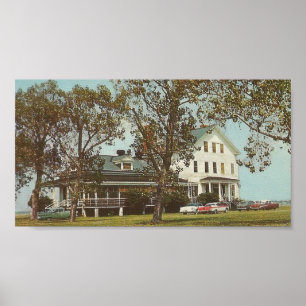 Affiche Vintage Assembly House Hotel, Southport, NC