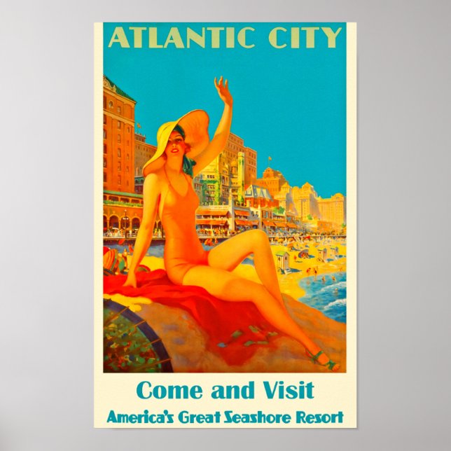 Affiche Vintage Atlantique (Devant)